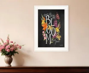 Bloom with Grace 2 White Framed Print Wall Art Decorative Accessories last chance deals