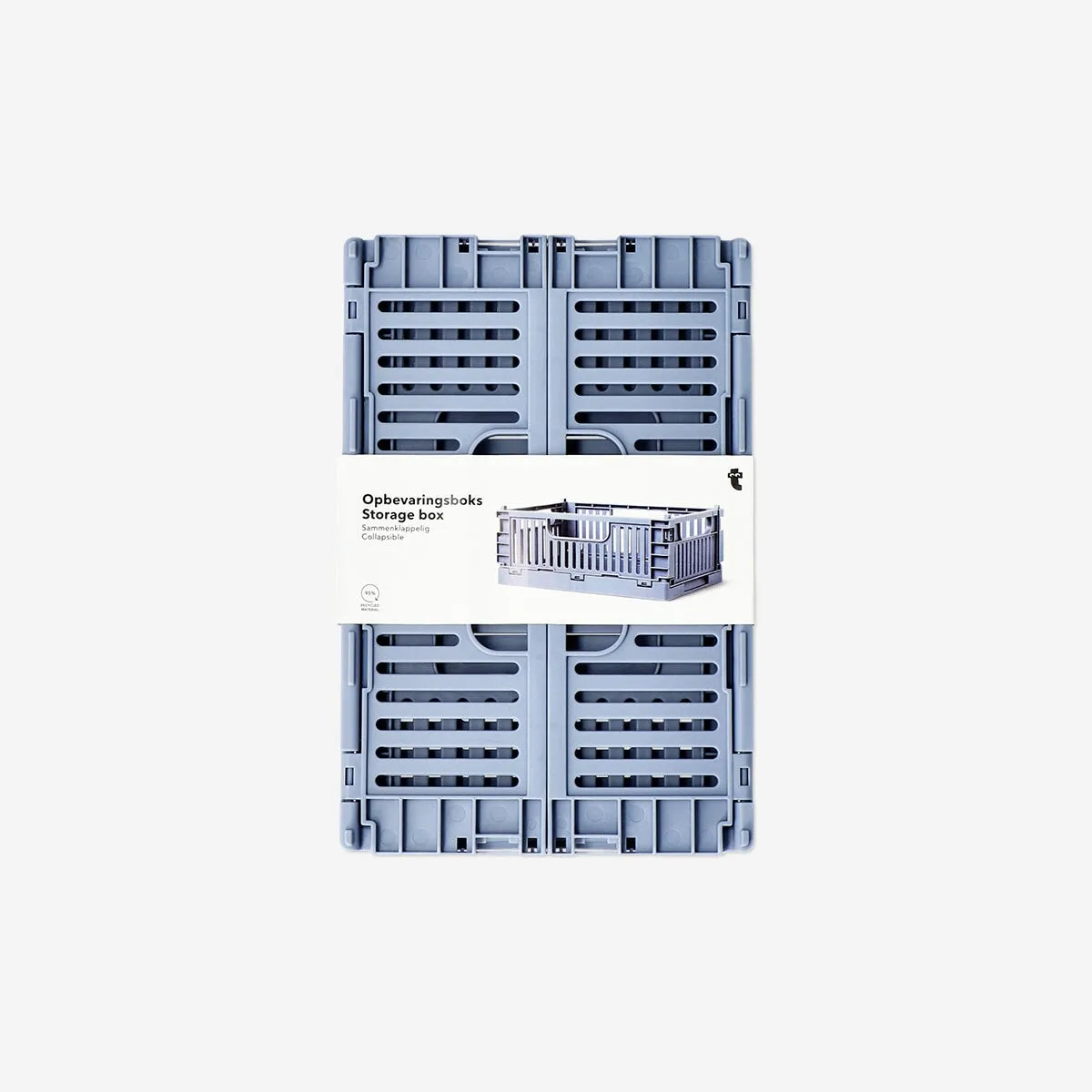 Blue collapsible storage box - Large