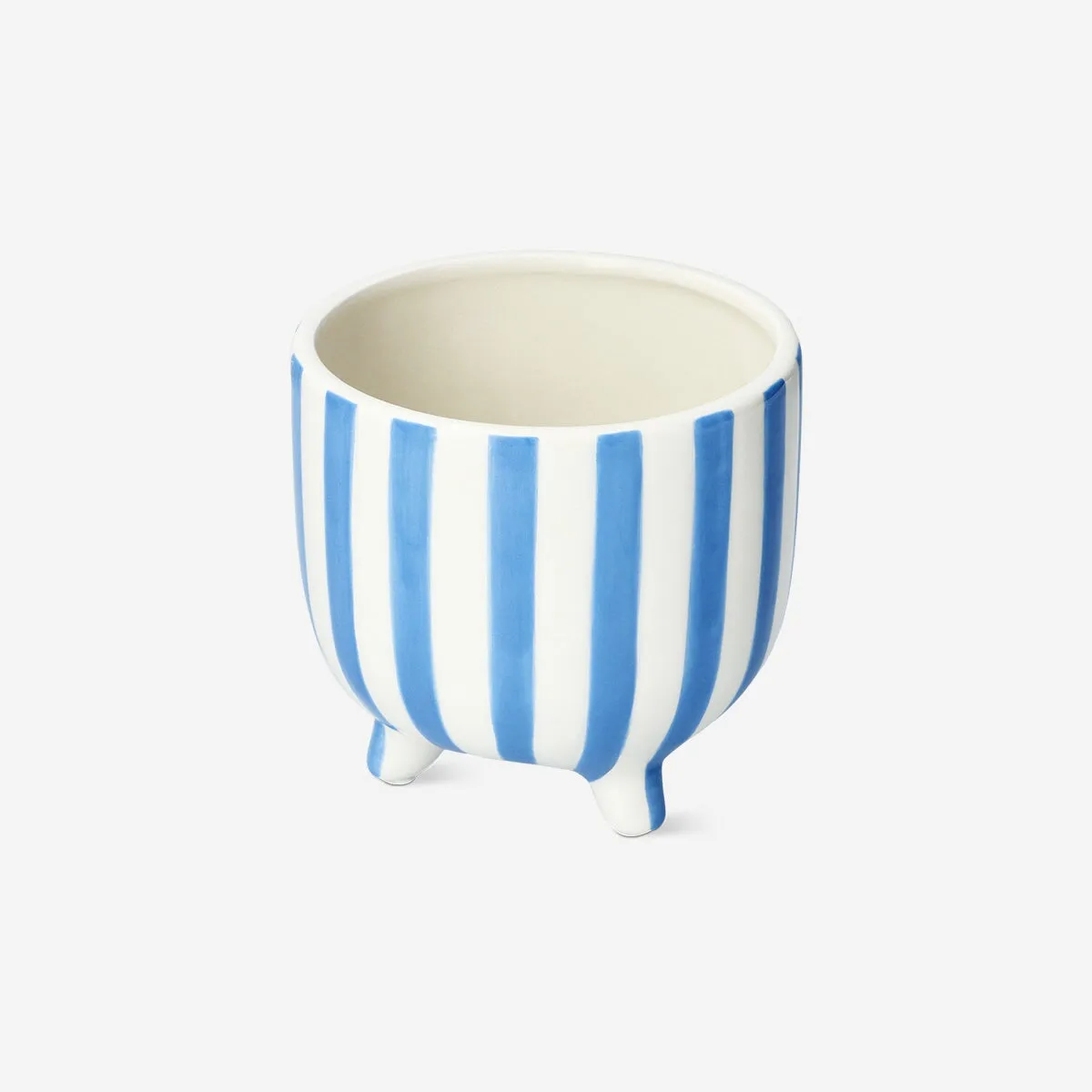 Blue striped flowerpot Home Decor clearance sale