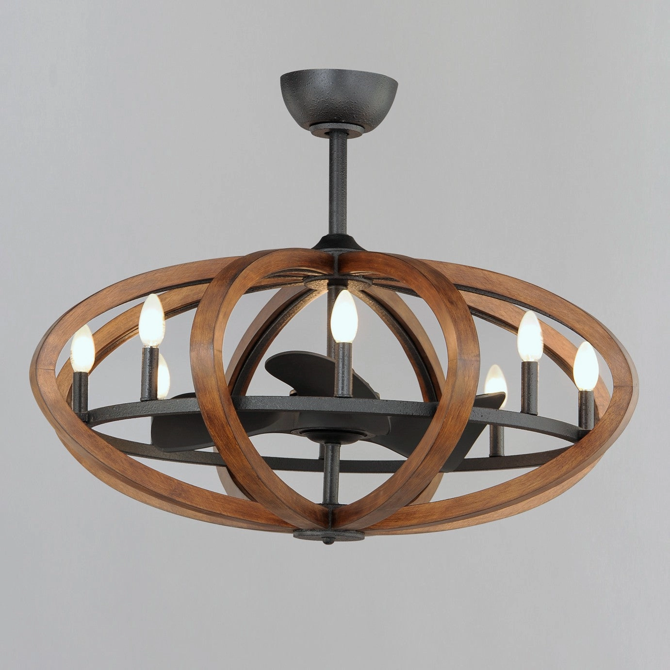 Bodega Bay LED Fandelight Antique Pecan / Anthracite Fandeliers at discount prices