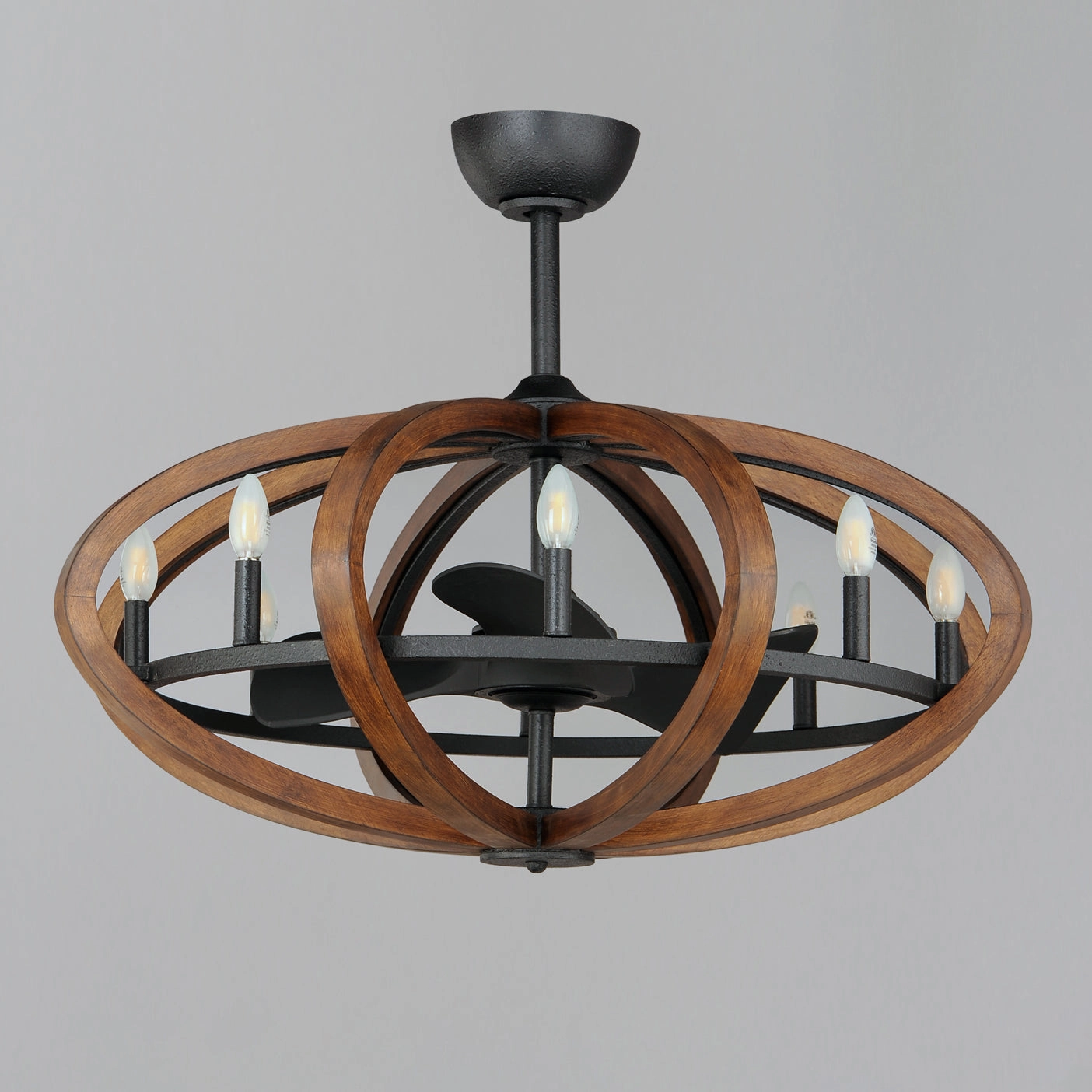 Bodega Bay LED Fandelight Antique Pecan / Anthracite Fandeliers at discount prices