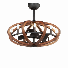 Bodega Bay LED Fandelight Antique Pecan / Anthracite Fandeliers FANS on sale now