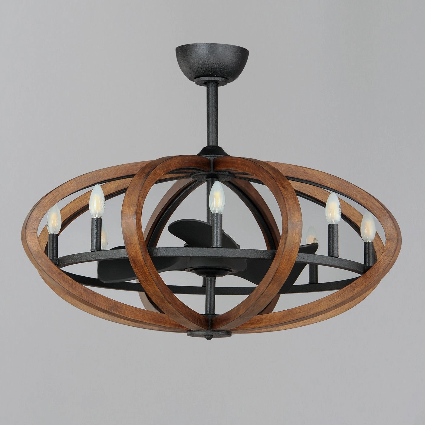 Bodega Bay LED Fandelight Antique Pecan / Anthracite Fandeliers at discount prices