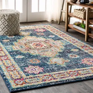 Bohemian FLAIR Boho Vintage Medallion Area Rug Area Rugs online discount