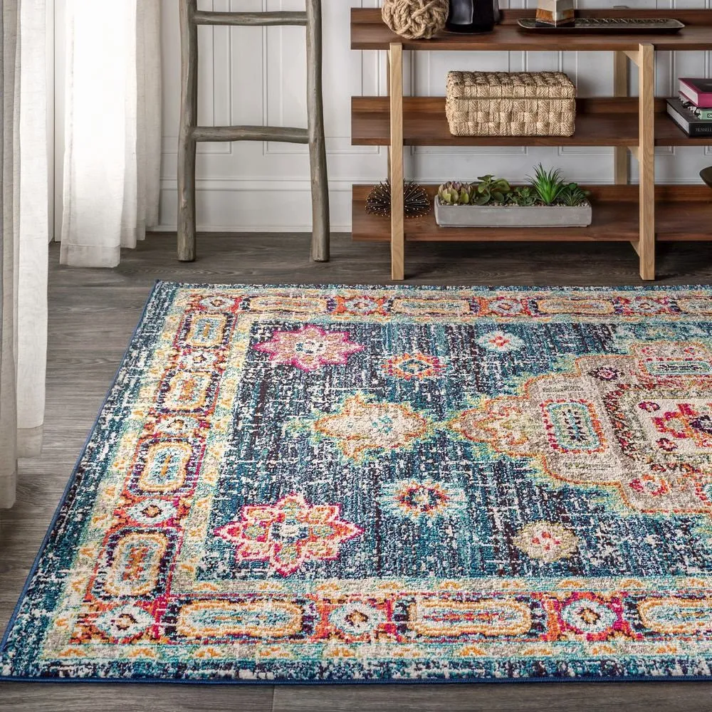Bohemian FLAIR Boho Vintage Medallion Area Rug
