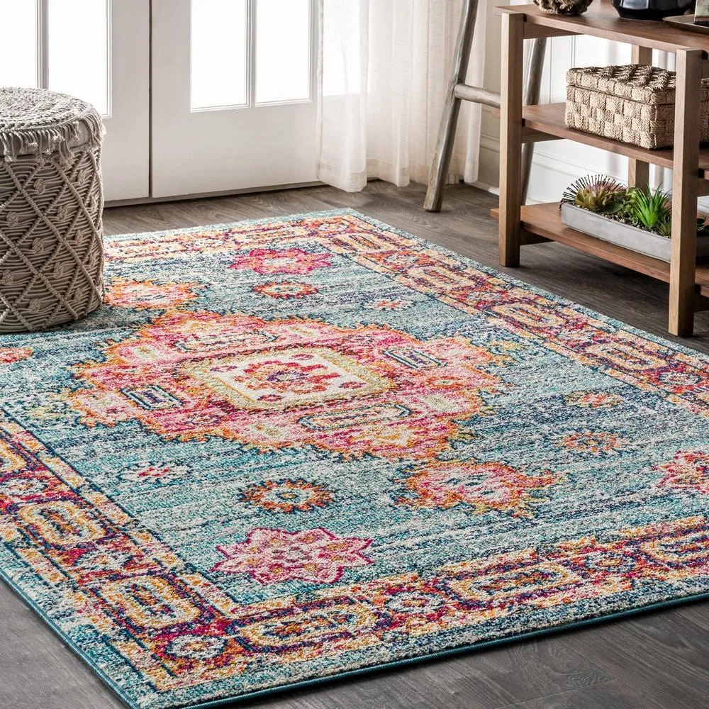 Bohemian FLAIR Boho Vintage Medallion Area Rug
