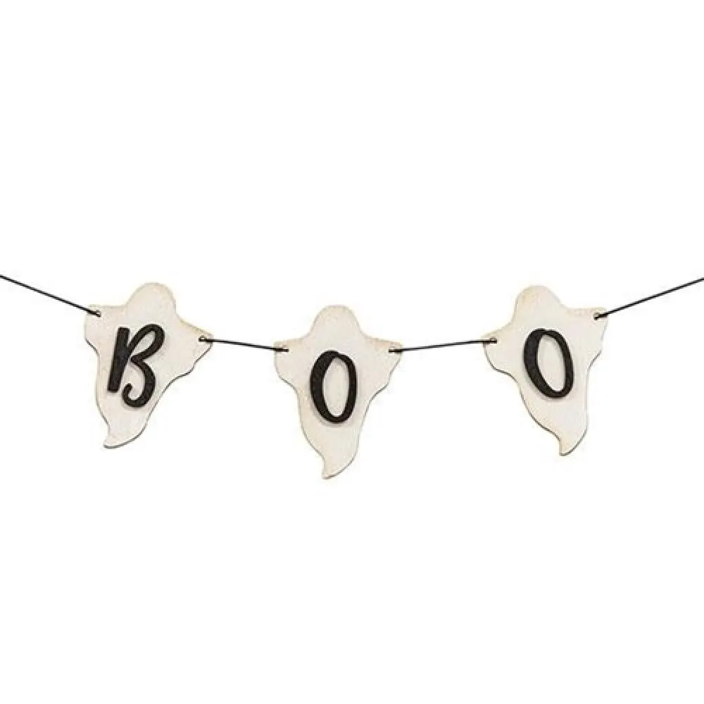 BOO Ghost Garland Cheap Holiday Home Decor