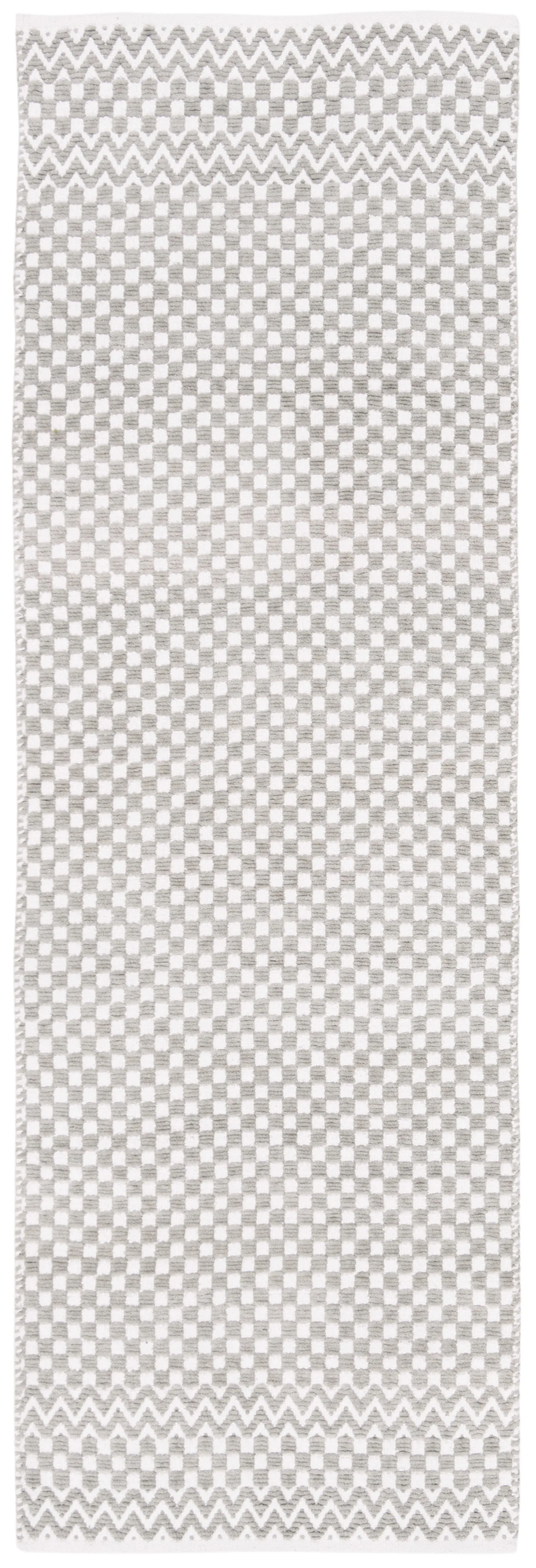 Boston Flat Weave Area Rug, Grey Contemporary Style Easy Care