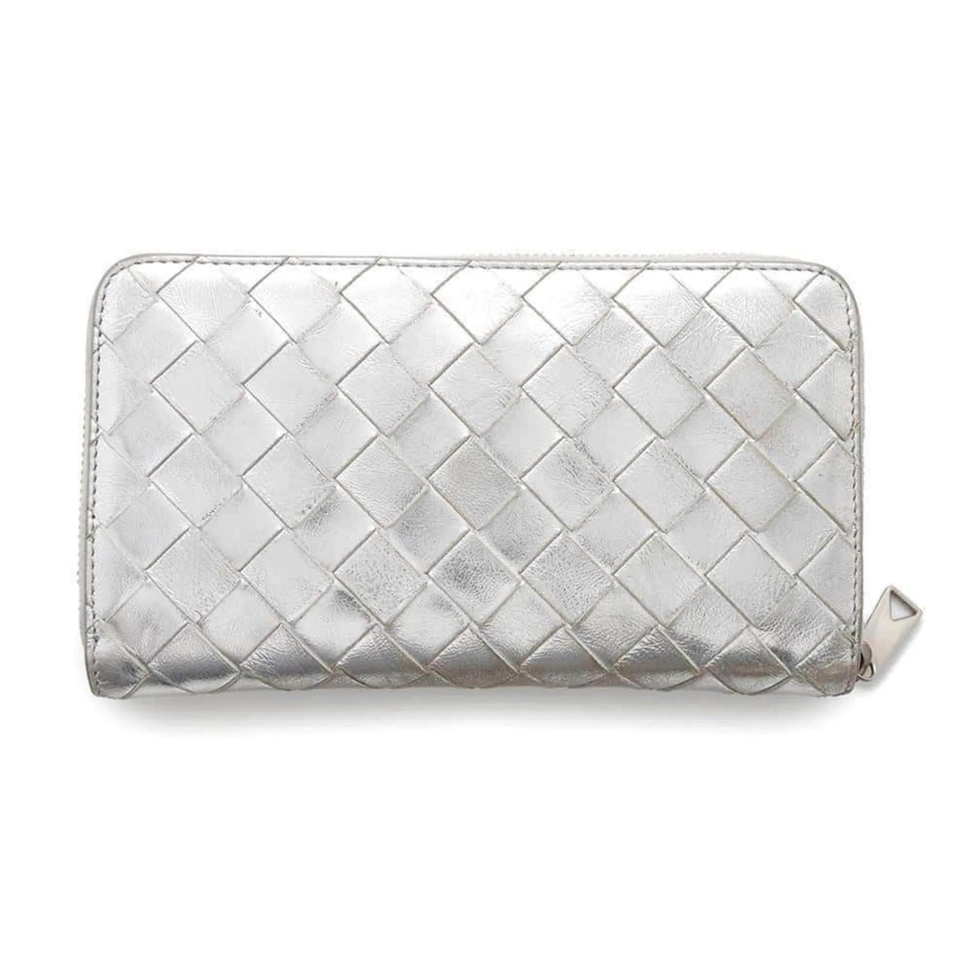 Bottega Veneta Leather Long Wallet (Bi-Fold) (Pre-Owned)