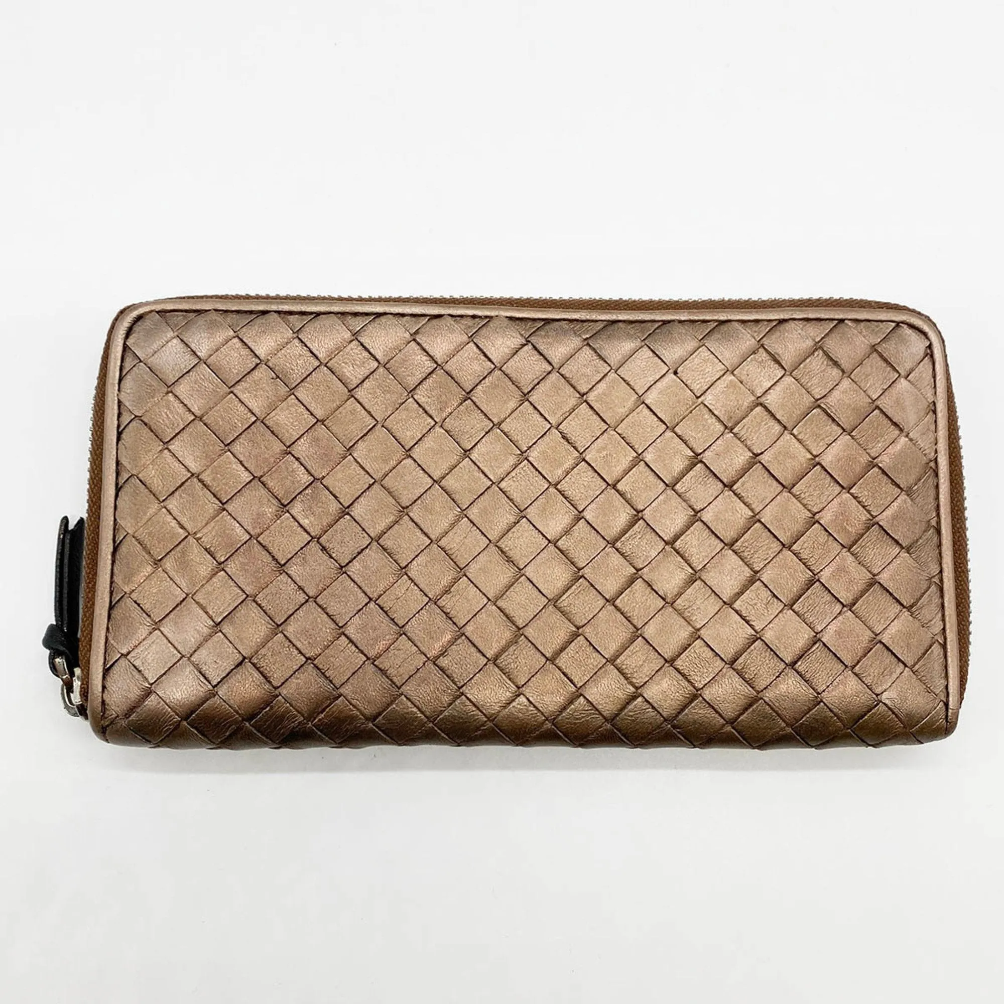 Bottega Veneta Leather Long Wallet (Bi-Fold) (Pre-Owned)