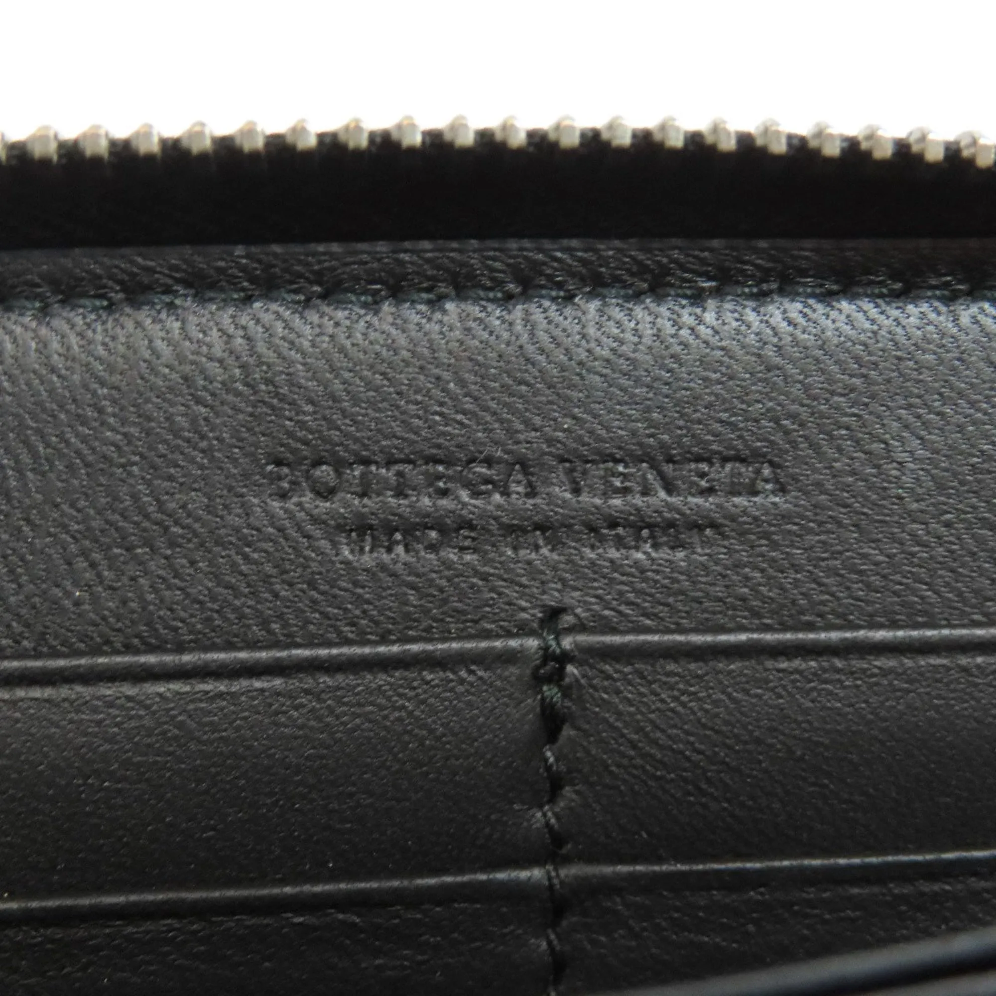 Bottega Veneta Leather Long Wallet (Bi-Fold) (Pre-Owned)