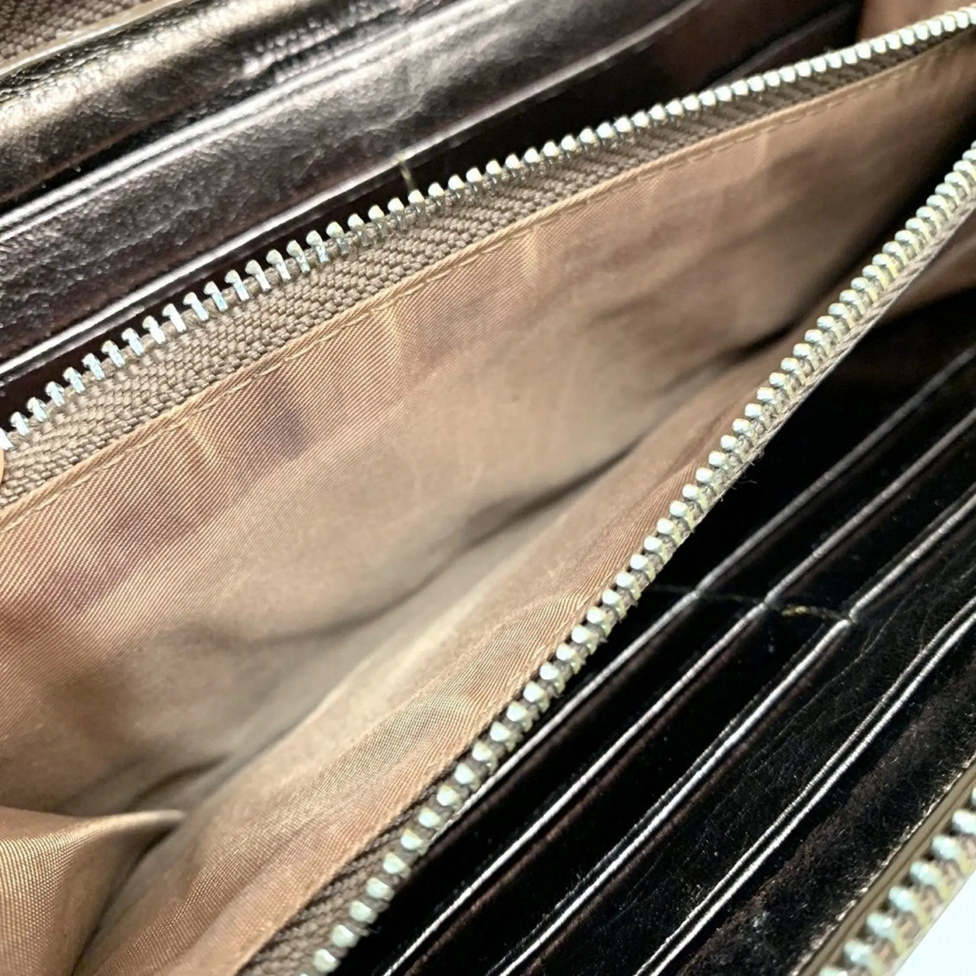 Bottega Veneta Leather Long Wallet (Bi-Fold) (Pre-Owned)
