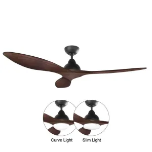 BOW 42/52" DC CEILING FAN WITH OPTIONAL LIGHT Smart Fans Energy Saver