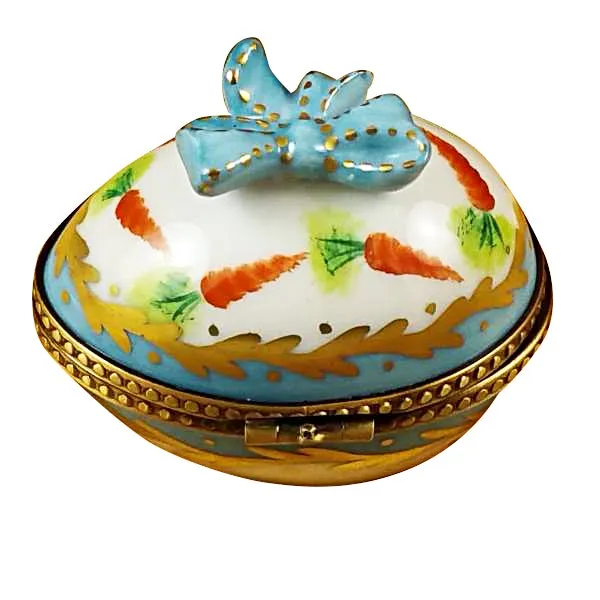 Bow-Tied Egg with Bunny Limoges Limoges Boxes collectors shop