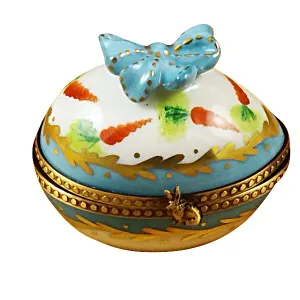 Bow-Tied Egg with Bunny Limoges Collectible Boxes Rare Find