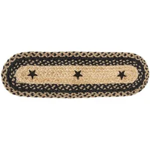 Braided Black Star Jute Stair Tread Decorative Accessories low price