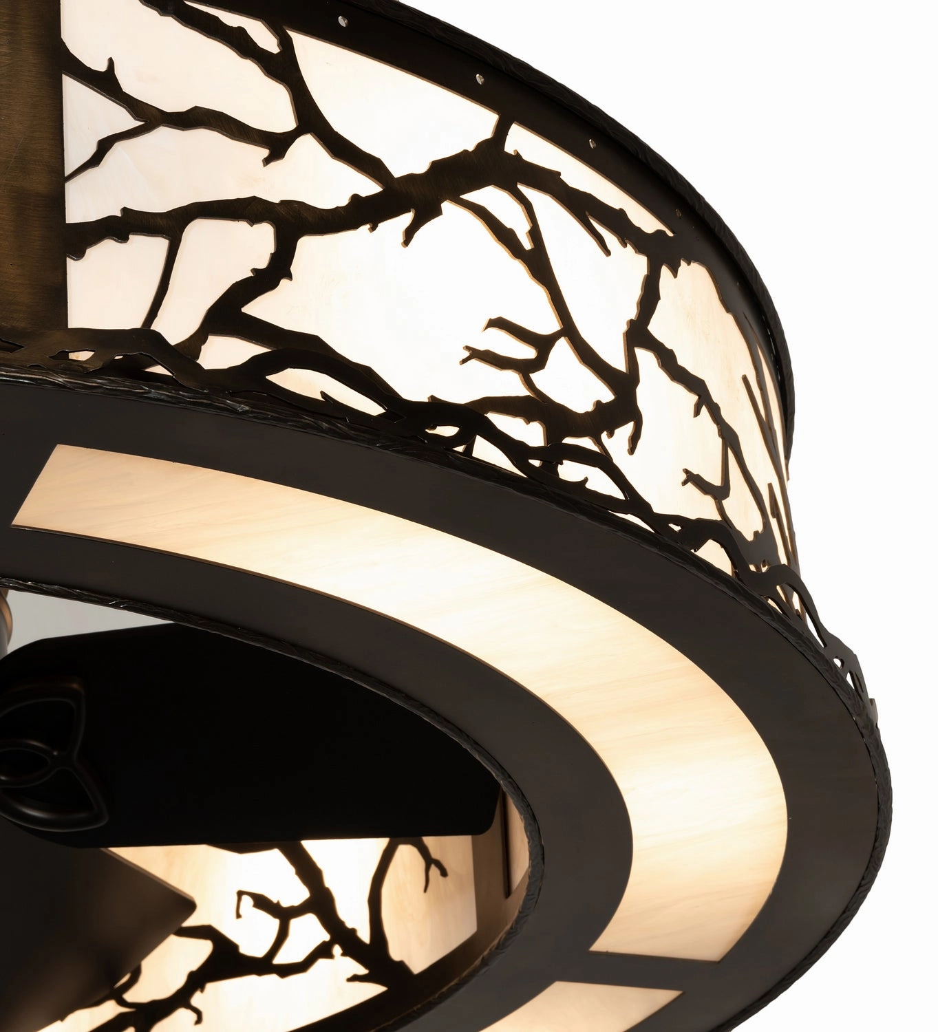 Branches Eight Light Chandel-Air Fandeliers at discount prices