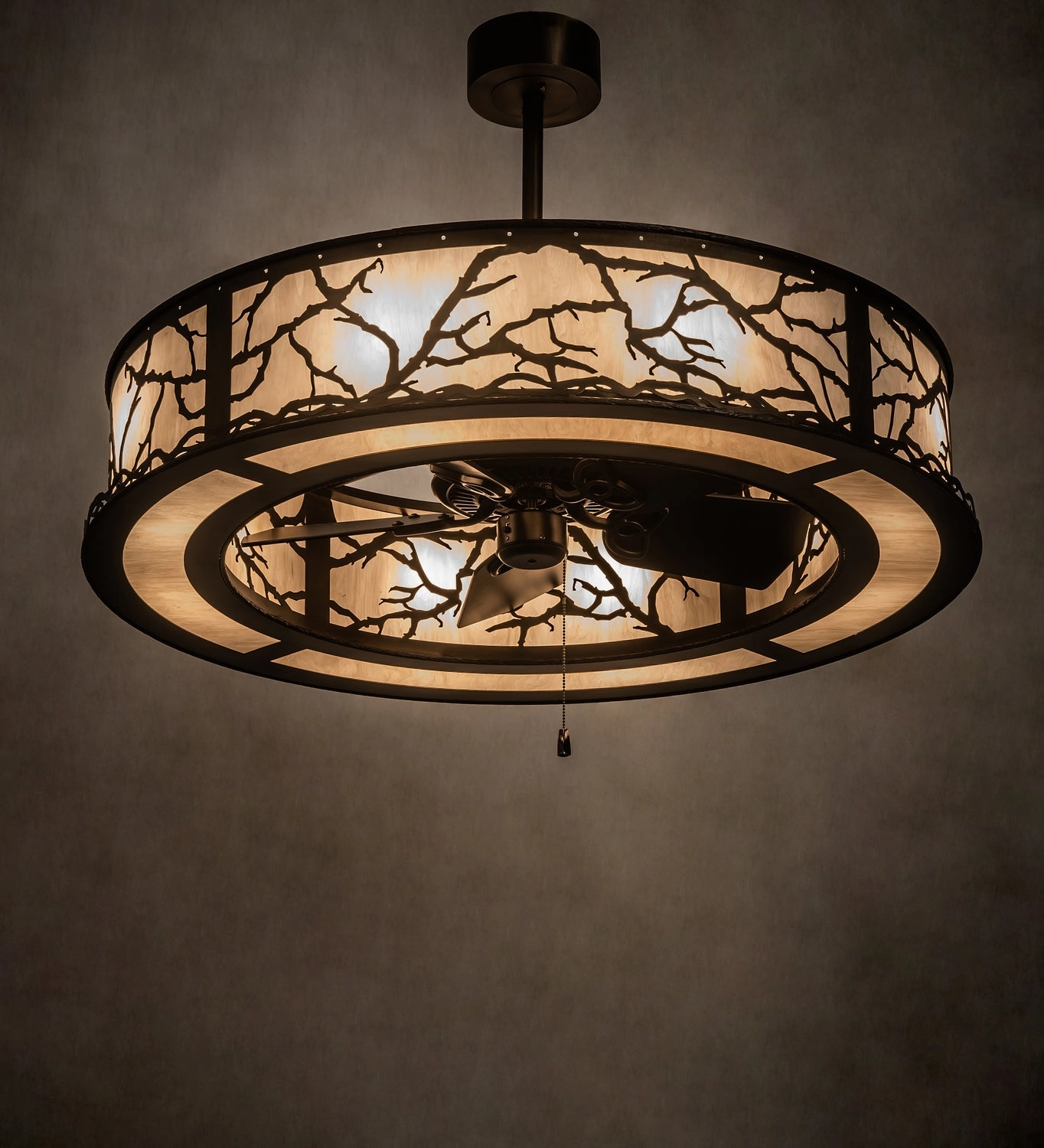 Branches Eight Light Chandel-Air Fandeliers at discount prices