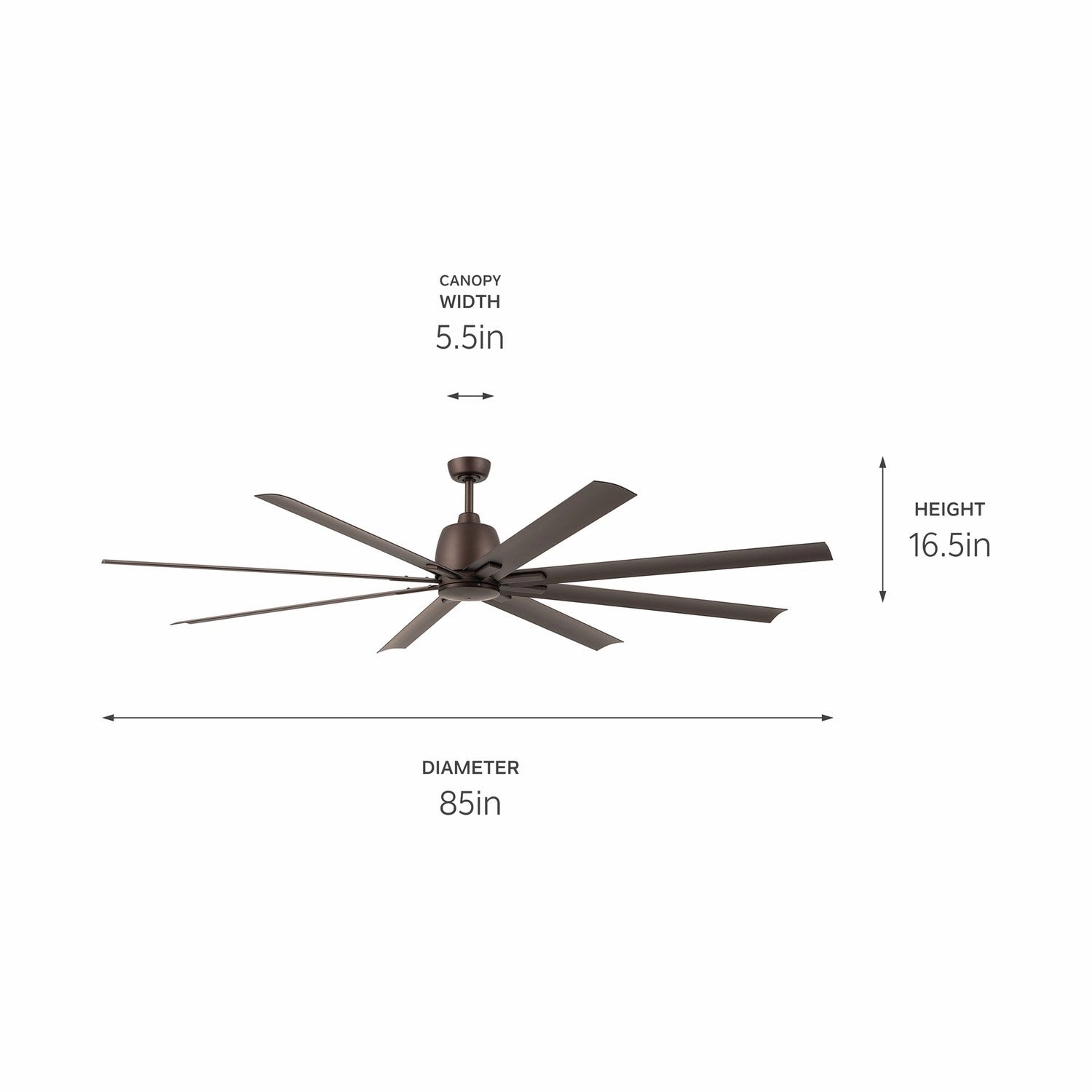 Breda 84"Ceiling Fan Satin Natural Bronze Large Ceiling Fans online store