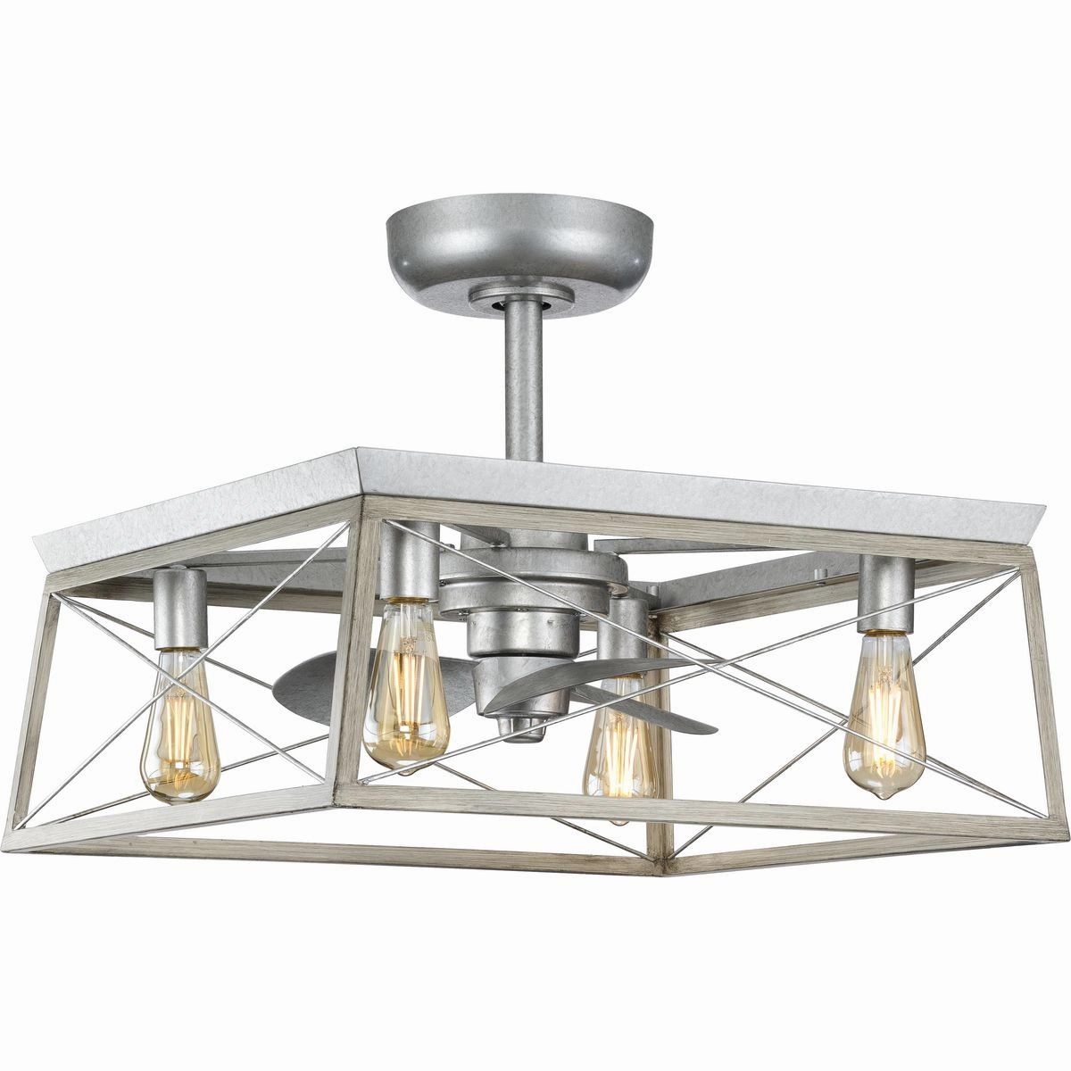 Briarwood 22"Ceiling Fan Galvanized Fandeliers at discount prices