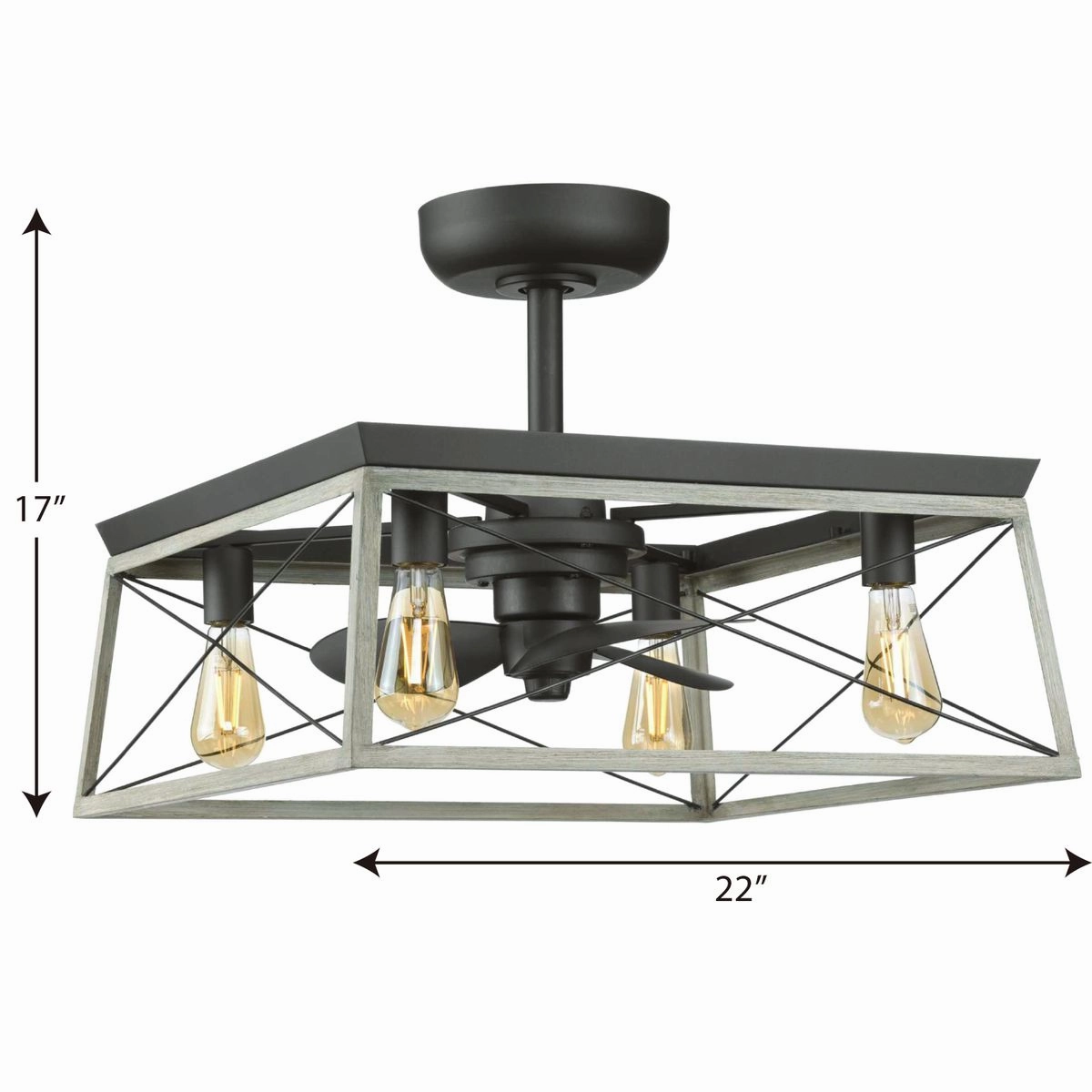 Briarwood 22"Ceiling Fan Graphite Fandeliers at discount prices