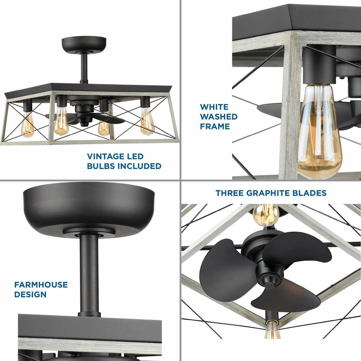 Briarwood 22"Ceiling Fan Graphite Fandeliers at discount prices