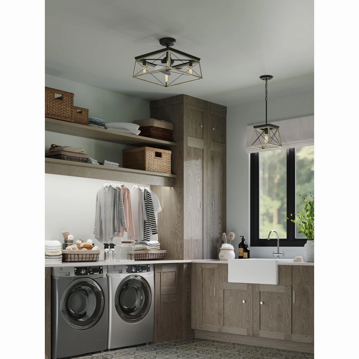 Briarwood 22"Ceiling Fan Graphite Fandeliers at discount prices