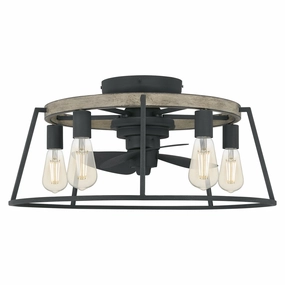 Brockton Five Light Fandelier Grey Ash Fandeliers FANS on sale now