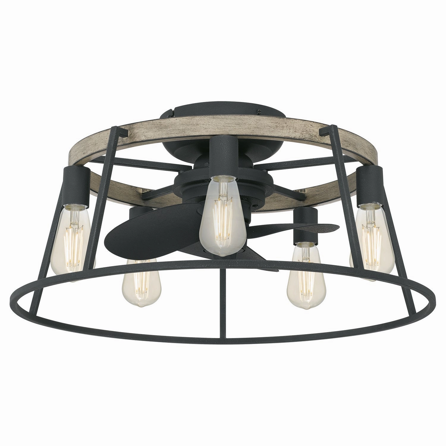 Brockton Five Light Fandelier Grey Ash Fandeliers at discount prices