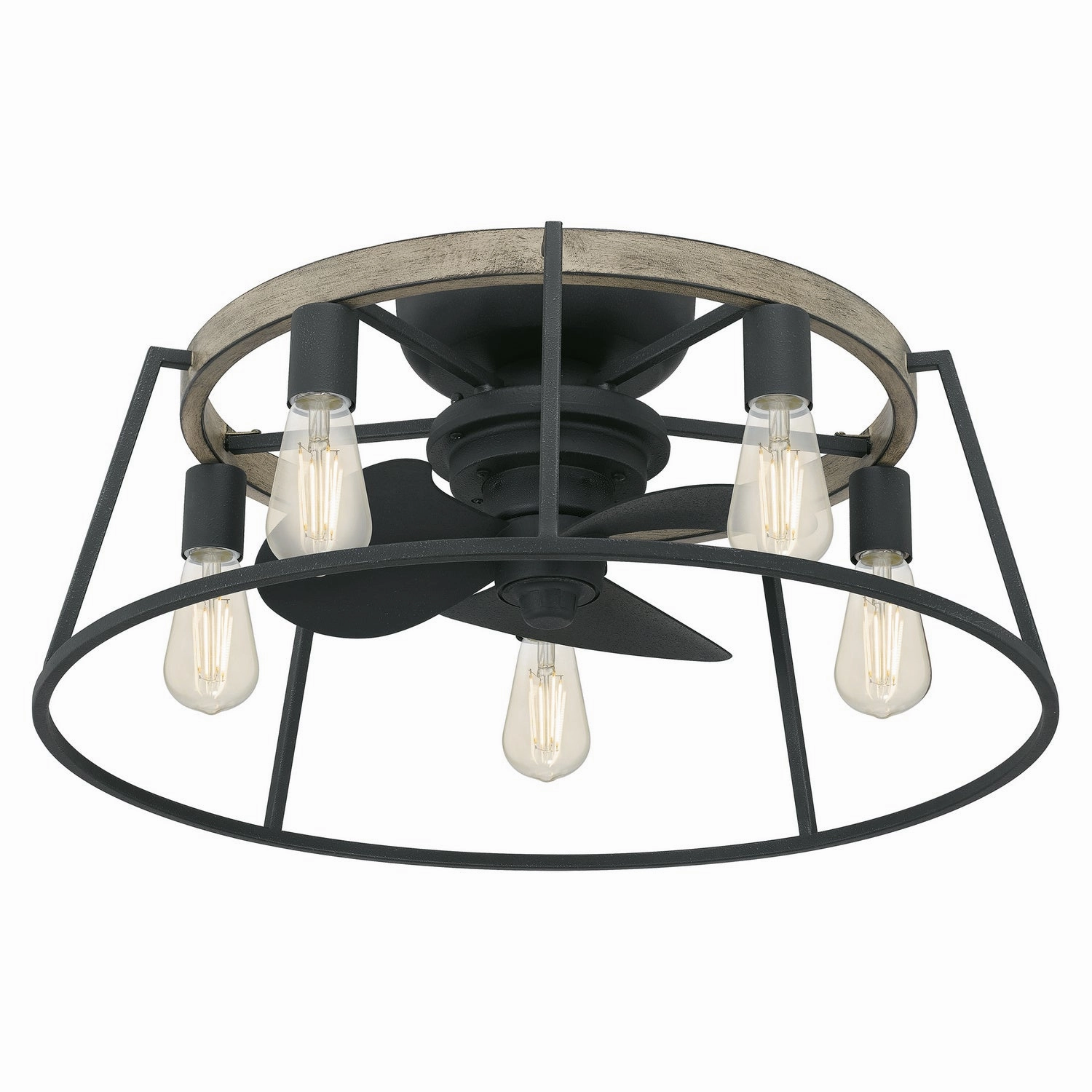 Brockton Five Light Fandelier Grey Ash Fandeliers at discount prices