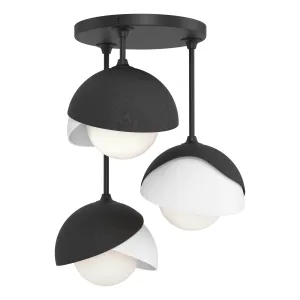 Brooklyn 3-Light Double Shade Semi-Flush Bathroom Lighting bright deals