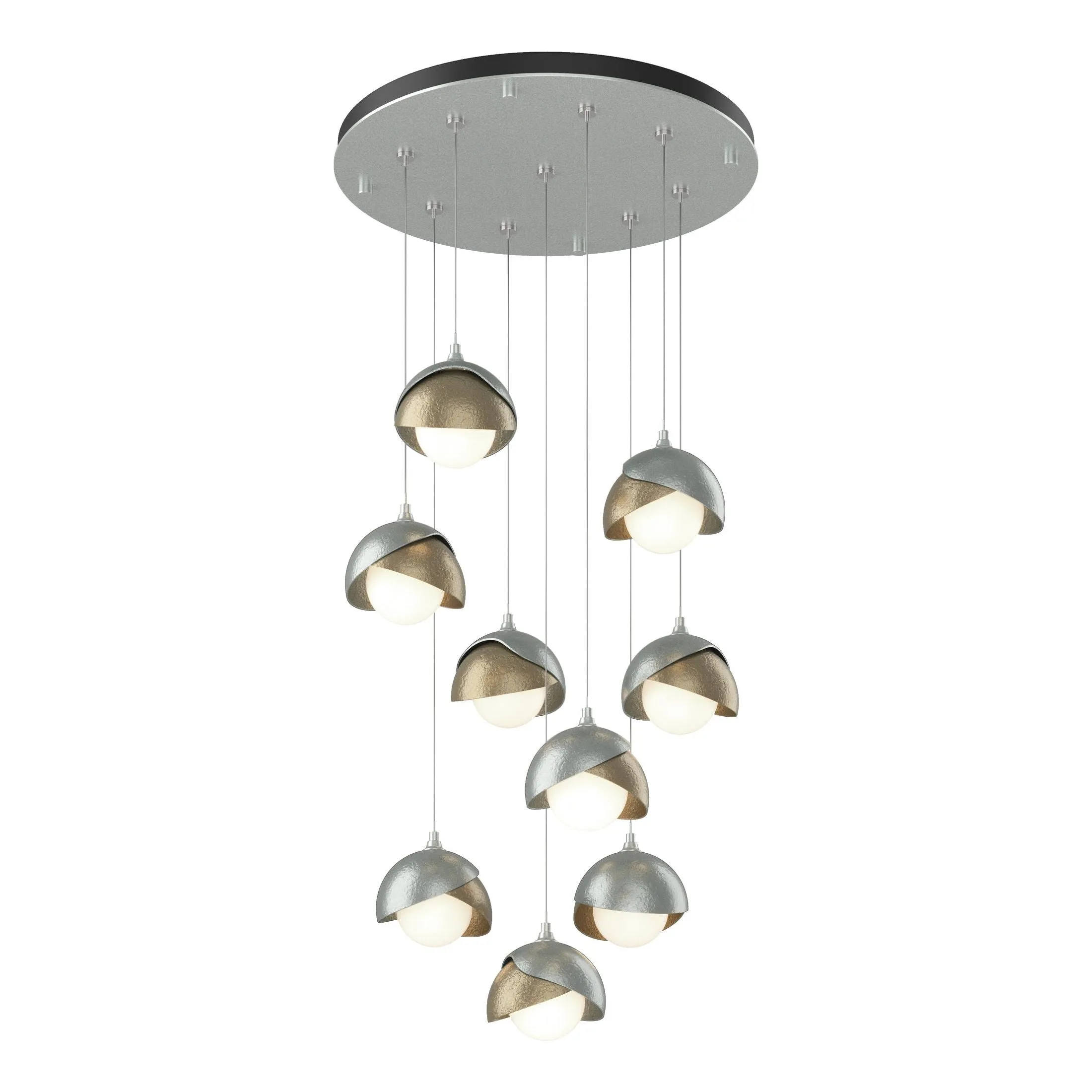 Brooklyn 9-Light Double Shade Pendant Bathroom Lighting decor sale