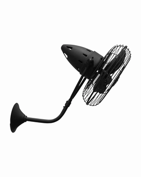 Bruna Parede 19"Ceiling Fan Matte Black Wall Fans Cooling Combo