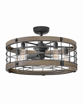Bryce 27" LED Fandelier Matte Black Fandeliers FANS on sale now