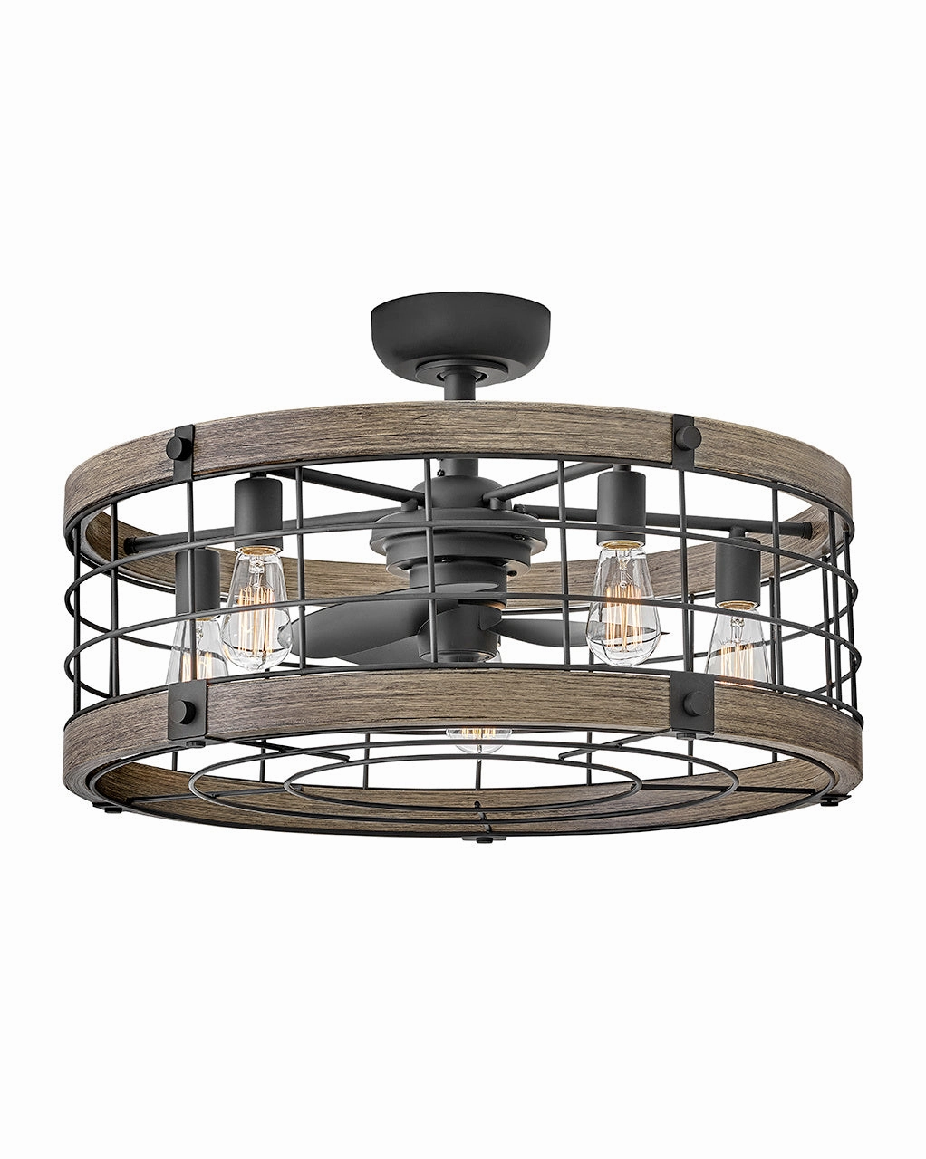 Bryce 27" LED Fandelier Matte Black Fandeliers FANS on sale now
