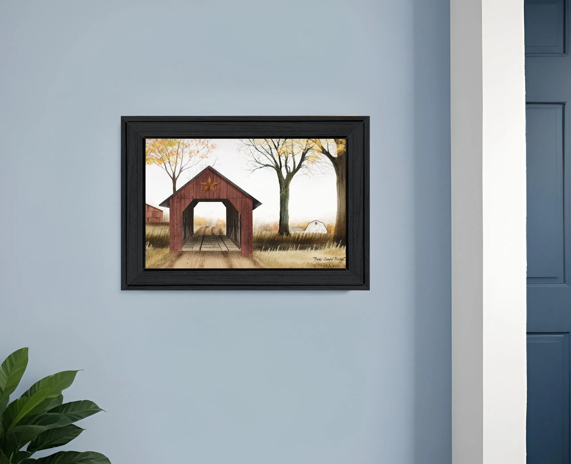 Bucks County Bridge 2 Black Framed Print Wall Art Discount Wall Decor Sets