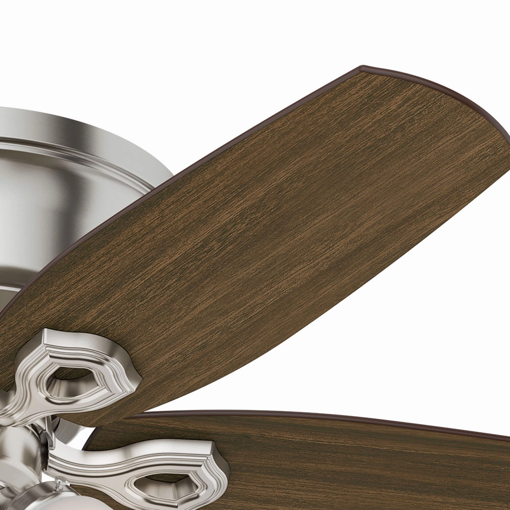 Builder 42"Ceiling Fan Brushed Nickel Huggers flush mount fans deals