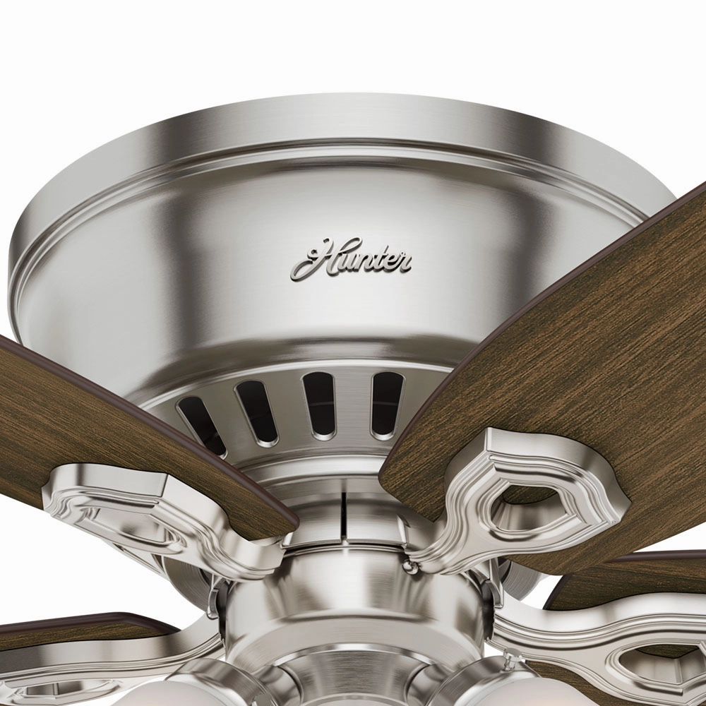 Builder 42"Ceiling Fan Brushed Nickel Huggers flush mount fans deals