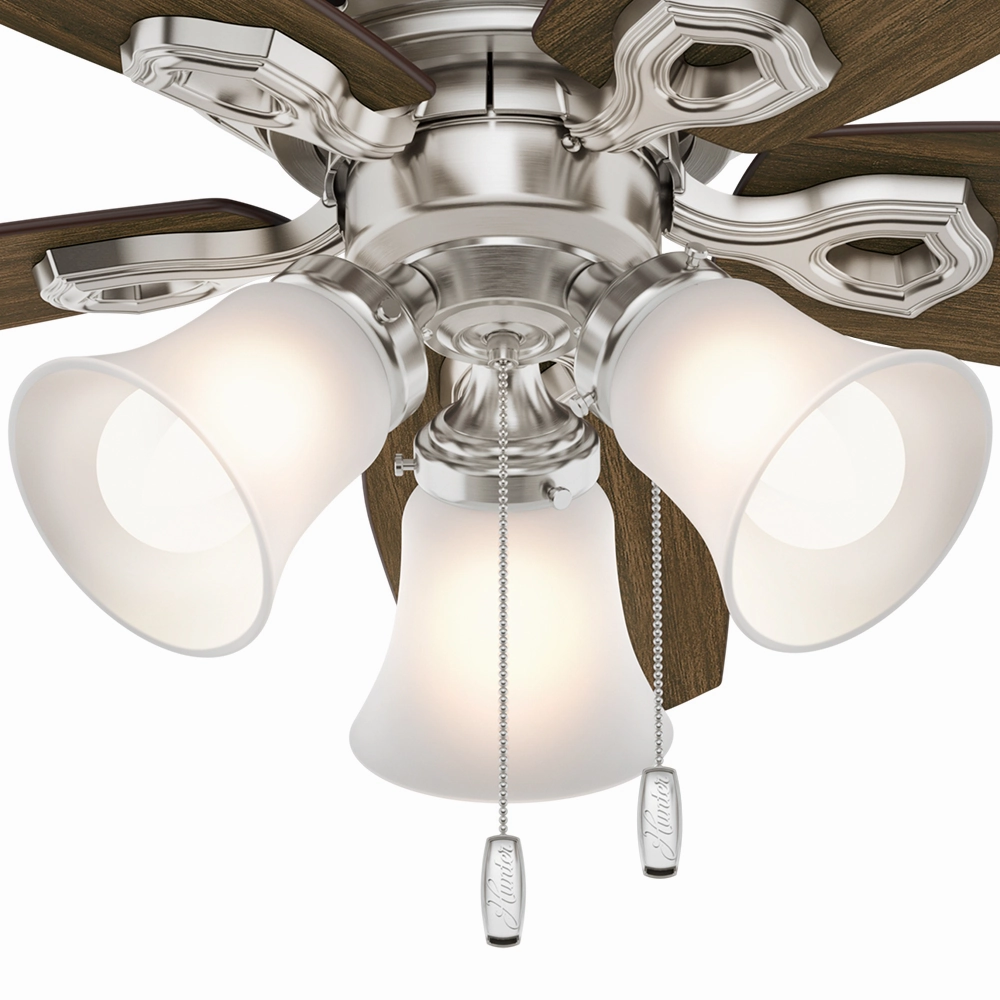 Builder 42"Ceiling Fan Brushed Nickel Huggers flush mount fans deals