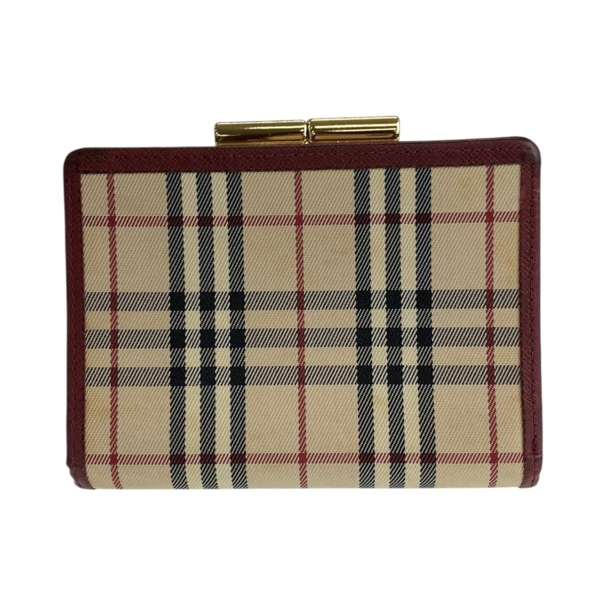 Burberry  Canvas Leather Wallet (Bi-Fold) (Pre-Owned)