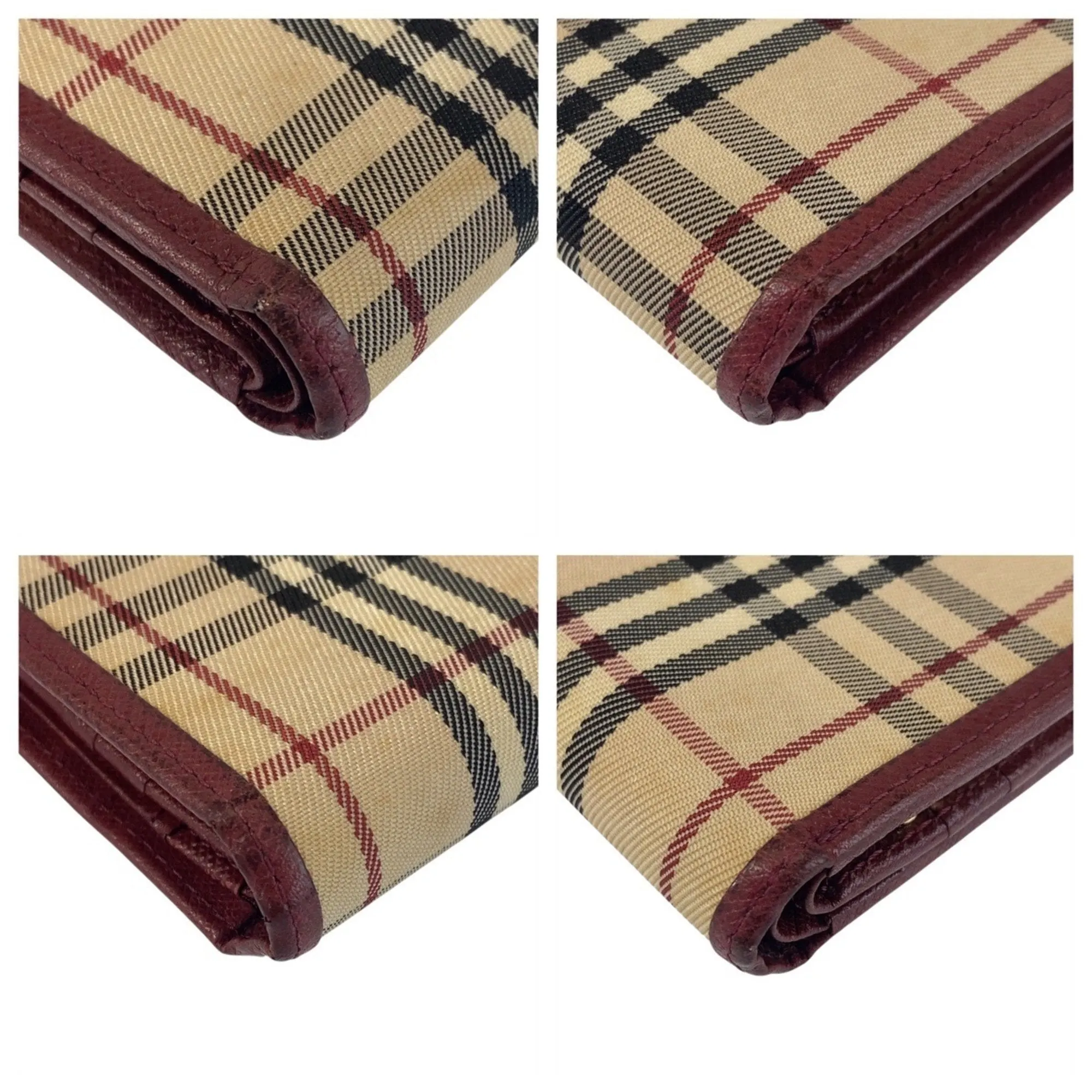 Burberry  Canvas Leather Wallet (Bi-Fold) (Pre-Owned)