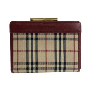 Burberry  Canvas Leather Wallet (Bi-Fold) (Pre-Owned)