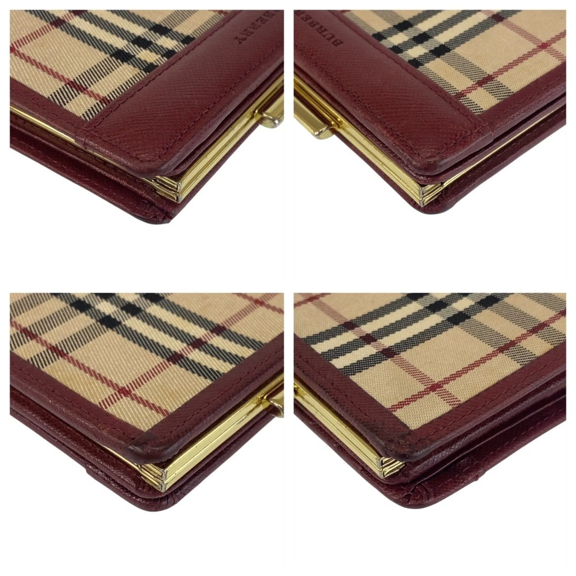 Burberry  Canvas Leather Wallet (Bi-Fold) (Pre-Owned)