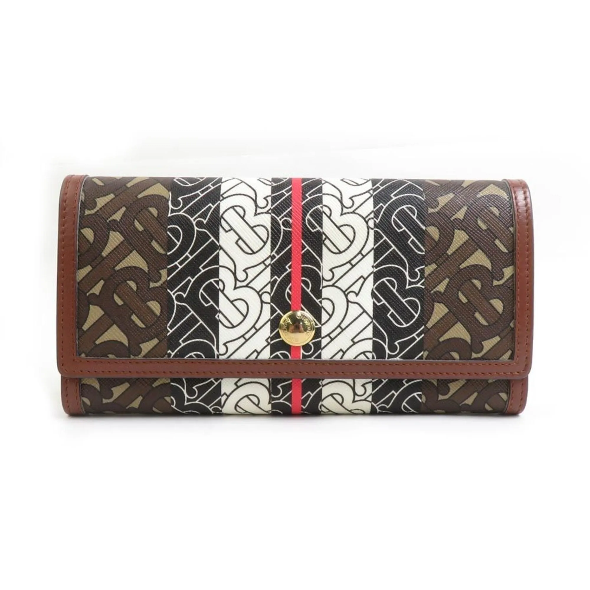 Burberry  Coated Canvas Long Wallet (Bi-Fold) (Pre-Owned)
