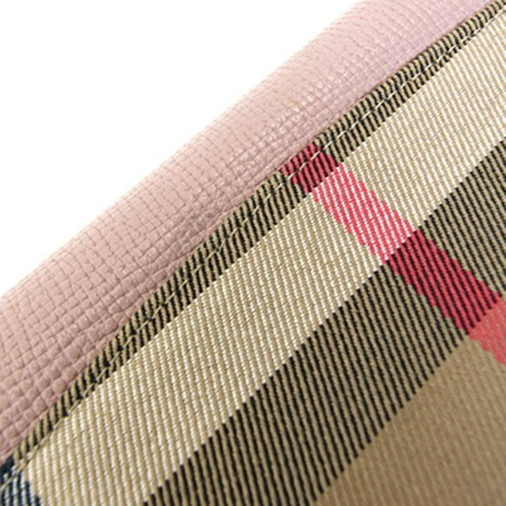 Burberry Leather Canvas Long Wallet (Bi-Fold) (Pre-Owned)