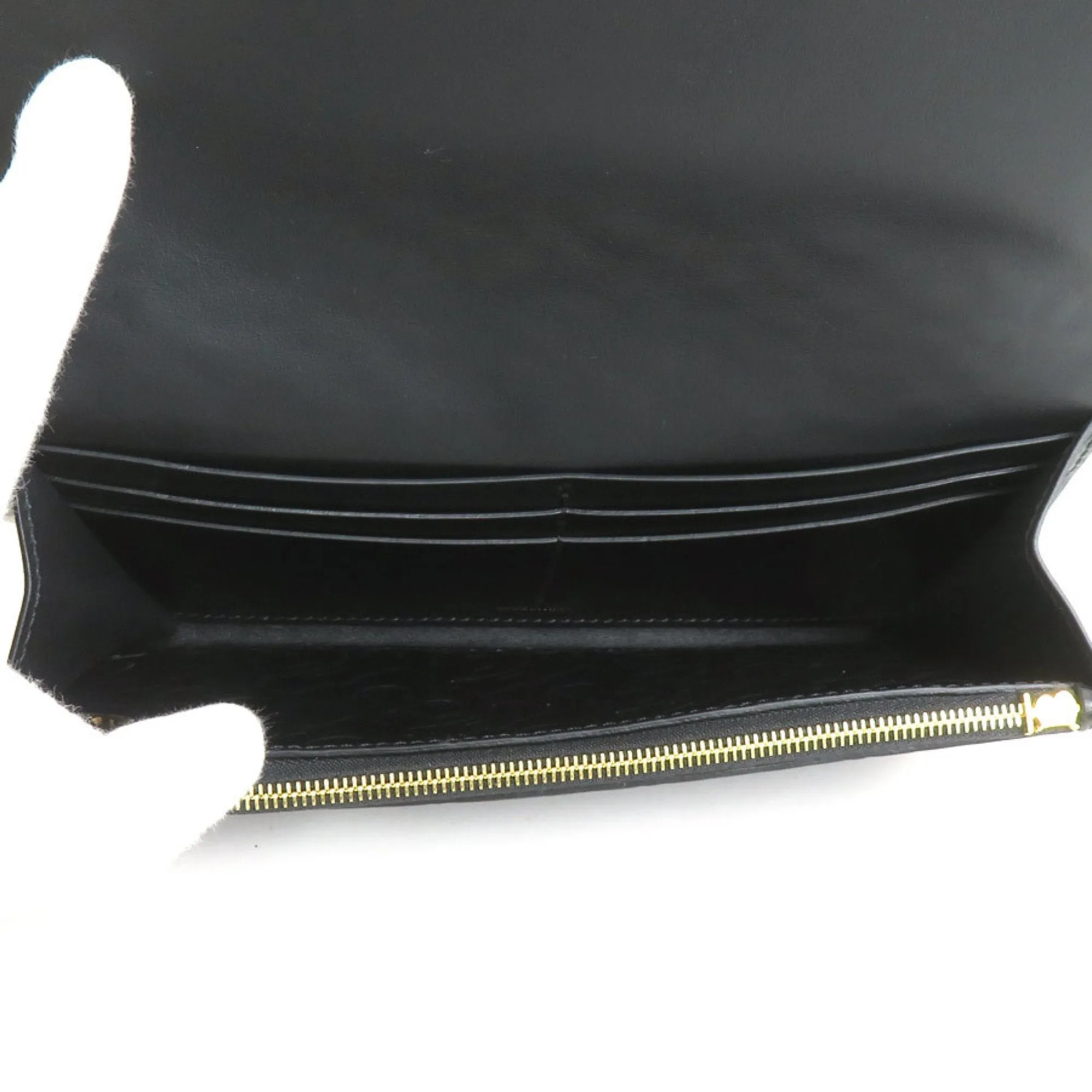 Burberry Leather Long Wallet (Bi-Fold) (Pre-Owned)