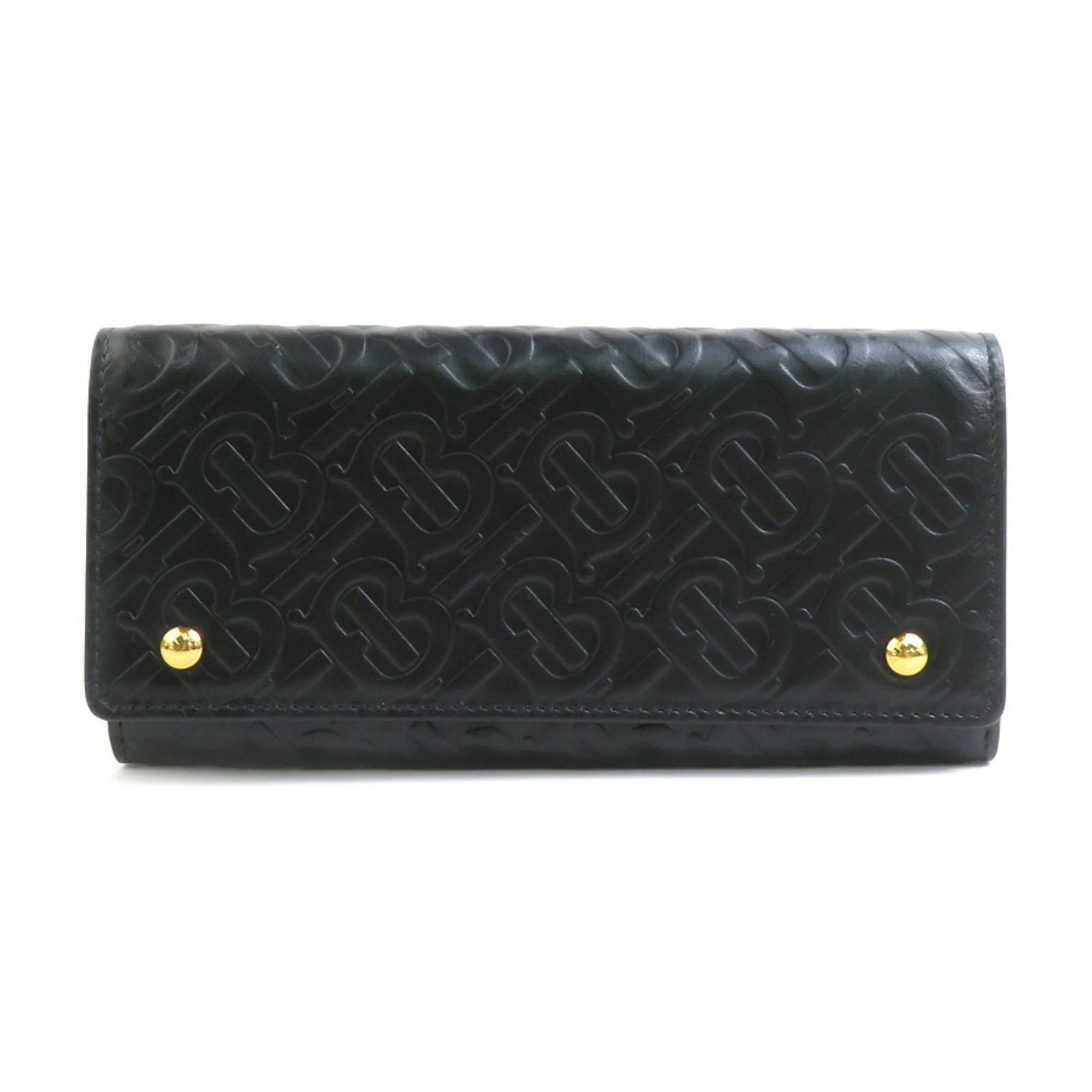 Burberry Leather Long Wallet (Bi-Fold) (Pre-Owned)