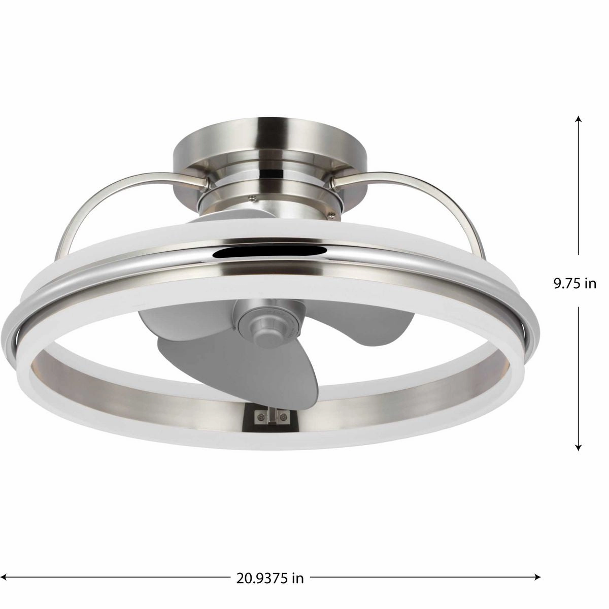 Burnett Ceiling Fan Brushed Nickel Fandeliers at discount prices