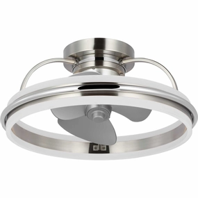 Burnett Ceiling Fan Brushed Nickel Fandeliers FANS on sale now
