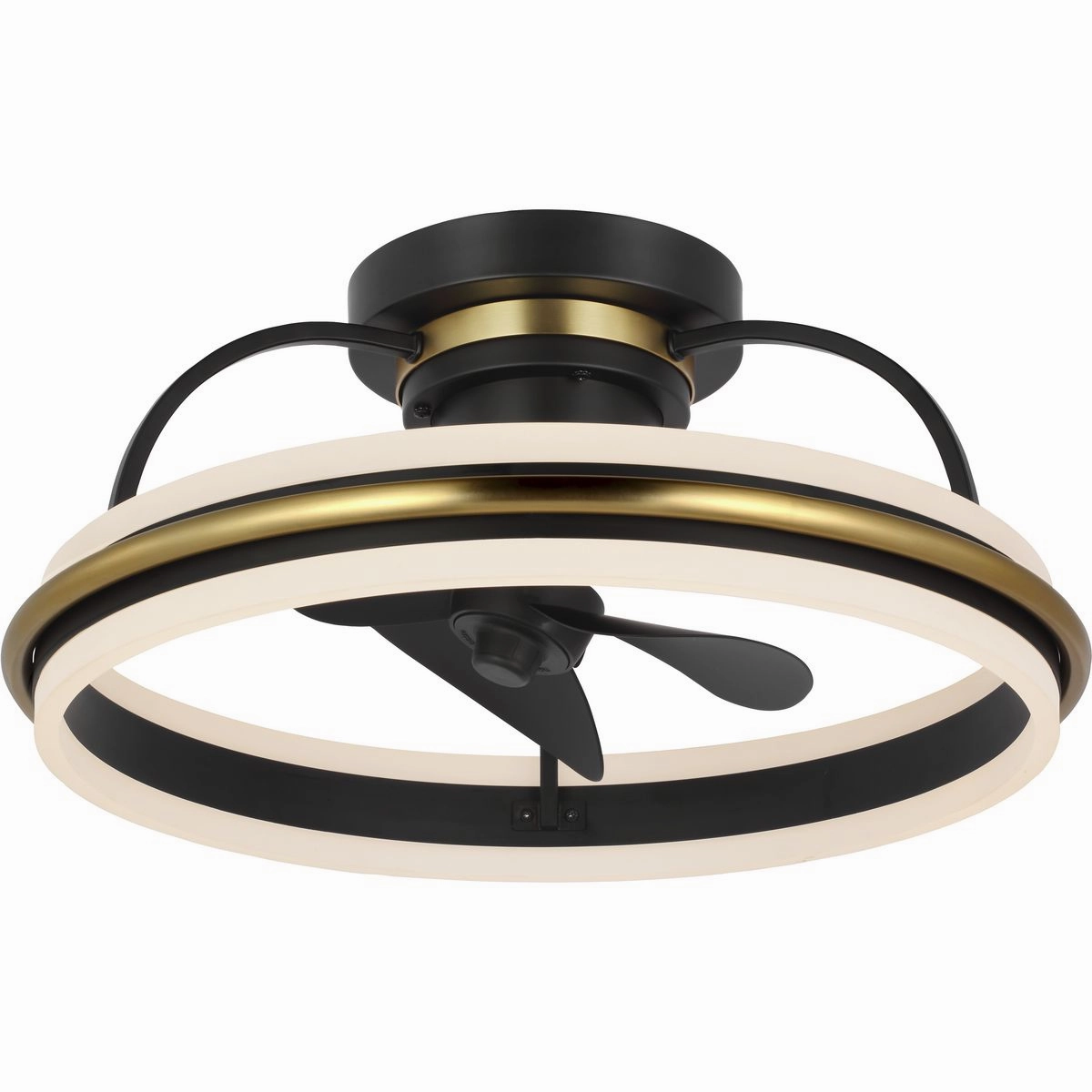 Burnett Ceiling Fan Matte Black Fandeliers at discount prices